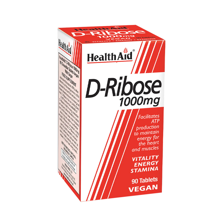 Health Aid D-Ribose 1000mg 90 Tabs